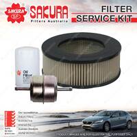Sakura Oil Air Fuel Filter Service Kit for Toyota Corolla KE55 KE70 4KC 69-76