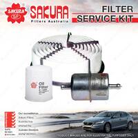 Sakura Oil Air Fuel Filter Kit for Holden Rodeo KB43 KB49 2.3L 4ZD1 1985-1988