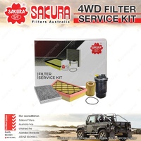 Sakura Oil Air Fuel Cabin Filter Service Kit for Ford Everest Ranger UB PY T6.2