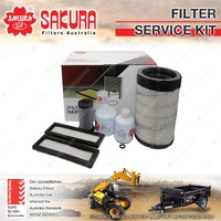 Sakura Oil Air Fuel Cabin Filter Service Kit for Bobcat S630 S650 T650 2009-On