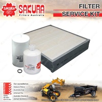 Sakura Oil Fuel Cabin Filter Service Kit for Kawasaki 60ZIV-2 5.9L B5.9C 03-06