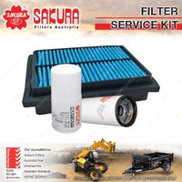 Sakura Oil Fuel Cabin Filter Service Kit for Komatsu D475A-5 30.5L SAA12V140E-3