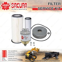 Sakura Oil Air Fuel Filter Service Kit for Ford 8000 6.6L 1968-1972