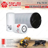 Sakura Oil Air Fuel Filter Service Kit for Case IH Steiger 485 STX380 2008-2011