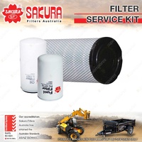 Sakura Oil Air Fuel Filter Service Kit for New Holland T8020 8.3L 2006-2011