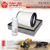Sakura Air Fuel Cabin Filter Service Kit for Caterpillar 12H 8.8L 1995-2007