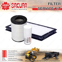 Sakura Oil Air Cabin Filter Service Kit for Komatsu PC300-7 8.3L 2007-On