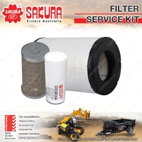 Sakura Oil Air Fuel Filter Service Kit for Komatsu WA380-5 8.3L 2004-2007