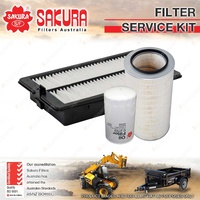 Sakura Oil Air Cabin Filter Service Kit for John Deere 450D 15.7L 6WG1 1900-On