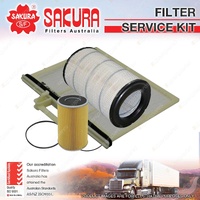 Sakura Oil Air Cabin Filter Service Kit for Isuzu FXD1000 FXR GXD GXR 2008-2017