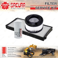 Sakura Oil Air Cabin Filter Service Kit for Hyundai R110-7 4.2L S4K-T 2005-On