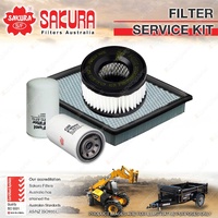 Sakura Oil Air Fuel Cabin Filter Service Kit for Komatsu WA250PZ-6 6.7L 2007-On
