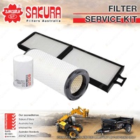 Sakura Air Fuel Cabin Filter Service Kit for Volvo ECR58 3.1L 2005-2013