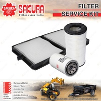 Sakura Oil Air Cabin Filter Service Kit for Komatsu WA250-5 WA320-5 5.9L 04-08