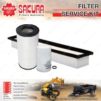 Sakura Air Fuel Cabin Filter Service Kit for Case IH Puma 155 6.7L 2007-2011