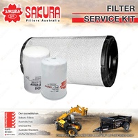 Sakura Oil Air Fuel Filter Service Kit for Hitachi ZX360LC-5 7.8L 6HK1 2016-On