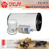 Sakura Oil Air Fuel Filter Service Kit for John Deere 644J 6.8L 6068H 1998-2006