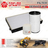 Sakura Air Fuel Cabin Filter Service Kit for Volvo L120E 7.1L D7DLAE2 2000-2008