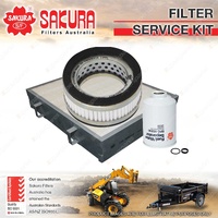 Sakura Air Fuel Cabin Filter Service Kit for Kawasaki 70ZV 5.9L QSB5.9 2004-2008