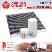 Sakura Air Fuel Cabin Filter Service Kit for Mack Superliner Trident 16.1L 12.8L