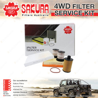 Sakura 4WD Filter Kit for Jeep Grand Cherokee Summit WK 2011-2017 EO-66060 Oil