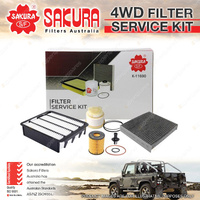 Sakura Filter Service Kit for Toyota Hiace GDH201R 2.8L 1GD-FTV I4 16V Van 17-On