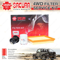 Sakura 4WD Filter Kit for Mazda B2600 Bravo 2.6L G6 I4 12V SOHC Ute 1991-1999