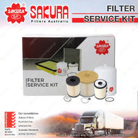 Sakura Filter Service Kit for Nissan UD PD24 280 PK16 PK17 250 7.0L I6 24V 11-On