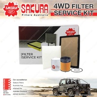 Sakura 4WD Filter Service Kit for Mitsubishi Triton MV 2.4L 4N16 2023-On