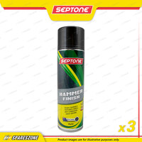3 x Septone Hammer Finish Spray Paint Aerosol Charcoal 400 Gram Anti-Corrosive
