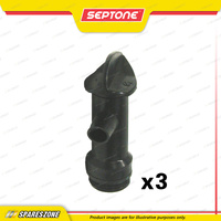3x Septone Black Drum Tap Suitable for 20L or 25L Containers - Liquid Dispensing
