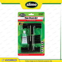 Slime 8-Piece Medium Tire Plug Kit Ergonomic T-Handle Reamer and Plugger Tools