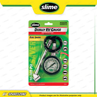 Slime Tire Pressure Gauge - Dually RV 10-160 Psi - Accurate Pressure Readings
