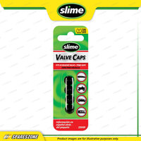 Slime Replacement Plastic Valve Cap - Available in Black Pack of 4