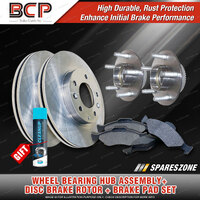 Front Wheel Bearing Hub Ass Rotor Pad Kit for Ford Fairlane Falcon LTD AU 00-03