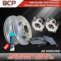 Rear Wheel Bearing Hub Ass Rotor Pad Kit for Subaru Liberty BL BP W/O ABS 03-04