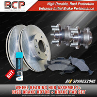 Rear Wheel Bearing Hub Ass Rotor Pad Kit for Subaru Liberty BL BP Without ABS