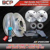 Rear Wheel Bearing Hub Ass + Brake Kit for Holden Commodore VE 6.0L 43mm 350Nm