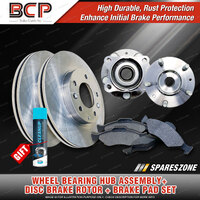 Rear Wheel Bearing Hub Assembly + Brake Rotor Pad Kit for Mazda CX-3 DK AWD