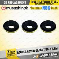 3x Rocker Cover Gasket Bolt Seals for Mazda 323 FA BD 808 1300 E1300 E1400 I4 8V