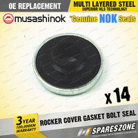 14 x Rocker Cover Gasket Bolt Seals for Mitsubishi Lancer CE9A RVR N23W I4 92-97