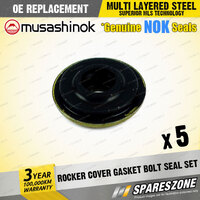 5 x Rocker Cover Gasket Bolt Seal Sets for Honda Prelude BB2 BB5 I4 12/91-12/01
