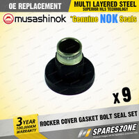 9 x Rocker Cover Gasket Bolt Seal Sets for Holden Jackaroo U8 I4 16V 03/98-09/04