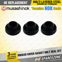 3 x Rocker Cover Gasket Bolt Seal Sets for Volkswagen Polo 6N I4 10/1996-10/2000