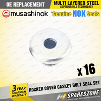 16 x Rocker Cover Gasket Bolt Seal Sets for Nissan Navara D40 Pathfinder R51 I4