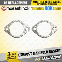 2 x Exhaust Manifold Gasket for Mitsubishi Diamante TJ TJ8#42 TJ8#46 V6 62mm