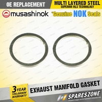 2 x Exhaust Manifold Flange Gasket for Holden Jackaroo L2 L5 UBS25 3.2L V6 92-98