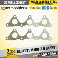 2 x Exhaust Manifold Gasket for Mitsubishi Challenger PA Magna TE TH TJ TL TW V6