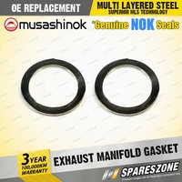 2 x Exhaust Manifold Flange Gasket for Holden Rodeo RA Colorado RC 3.0L I4 50mm