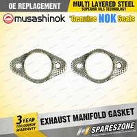 2 x Exhaust Manifold Flange Gasket for Subaru DL GF GL Omega AC2 Leone Vortex F4